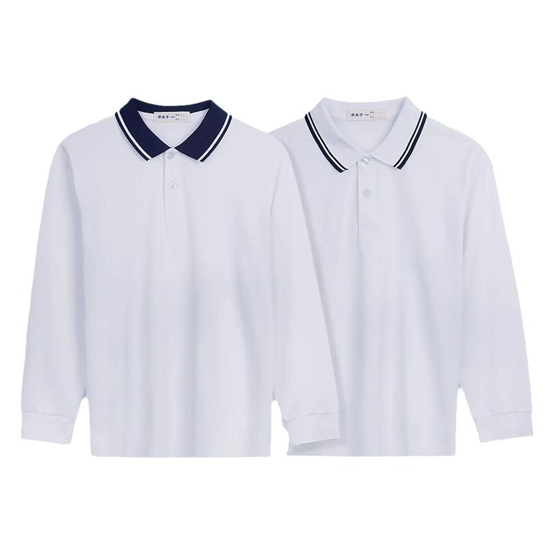 中小学生校服春秋款长袖POLO衫