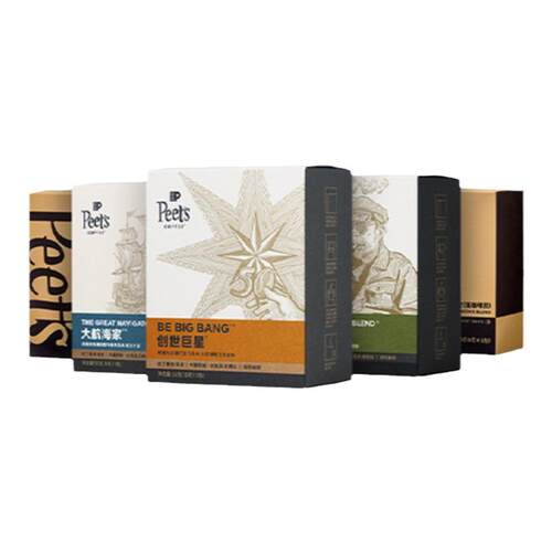 Peets 皮爷创世巨星大航海家挂耳咖啡新鲜黑咖啡粉手冲现磨送礼