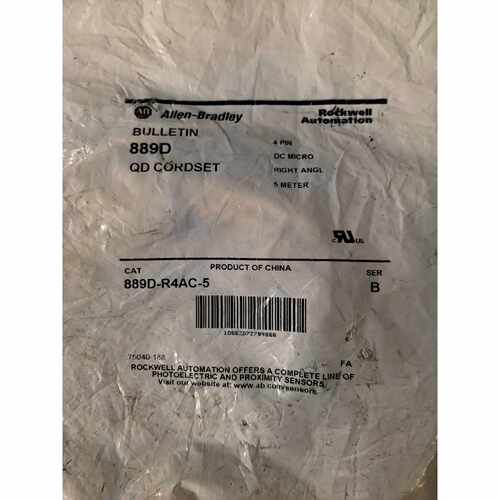 询价下单889D-R4AC-5 Allen?Bradley 线缆 罗克韦尔 可开发票