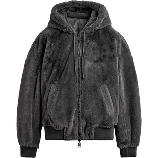 柜799！冬季新款男装仿皮草双面穿夹克加绒加厚连帽外套 0993/401