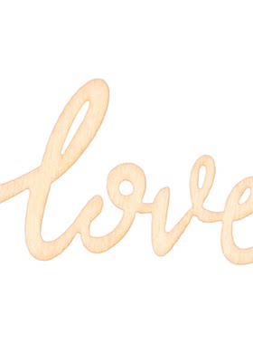 婚礼甜品台慕斯杯插件木质love