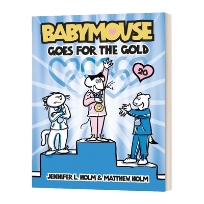 英文原版 Babymouse #20 Goes For The Gold 老鼠宝宝系列20 追求金牌 漫画小说 英文版 进口英语原版书籍儿童外文书