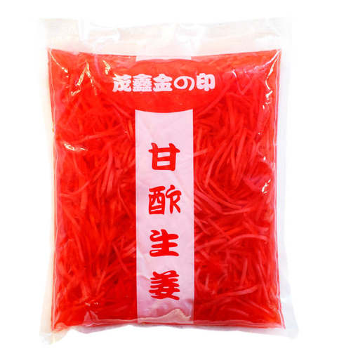 日式寿司姜丝金印红姜丝1.5kg千切姜丝炒面牛肉饭红姜章鱼小丸子