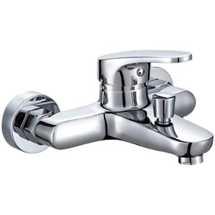 通用型全铜冷热淋浴龙头电热水器混水阀暗装三联浴缸龙头花洒套装