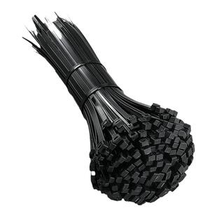 塑料尼龙扎带拉紧器束线带固定捆绑带自锁式卡扣黑白色电线扎线带