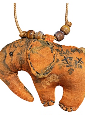 非遗香云纱宋锦新中式项链