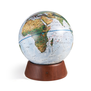 北斗自转地球仪地形万向灯光25cm大号办公室摆件地理启蒙初高中学生用官方旗舰店3d立体悬浮天猫精灵