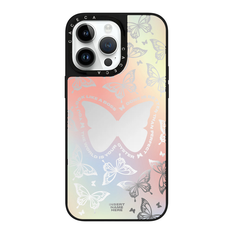 原版case手机壳蝴蝶iPhone17promax村上隆太阳花联名14轻奢高级感女13防滑防摔15苹果16镜面magsa
