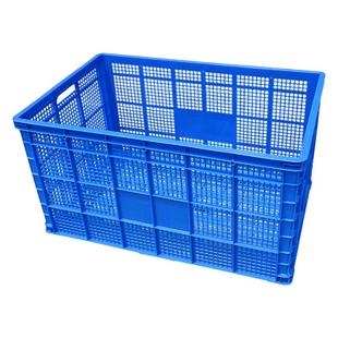 富立卡加厚塑料筐长方形筐超大筐镂空家用收纳储物框水果快递胶筐