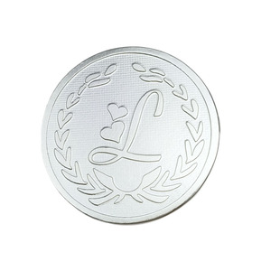 银饼999纯银币定制足银光面实心手工烫蛋吊坠可刻字刻图定制摆件