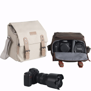 单反相机摄影包适用佳能200d二代微单R50富士x100v索尼zve10尼康xs10xt30镜头收纳袋ccd单肩斜挎背包男女生款