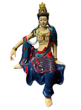 水月观音茶空间古法鱼缸摆放