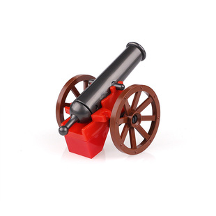 国产MOC中古大炮清朝海军炮车系列场景人仔配件小颗粒拼插积木玩