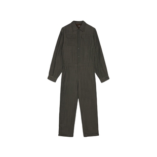 JNBY/江南布衣折扣春夏翻领衬衫连体衣宽松简约休闲H型长裤女