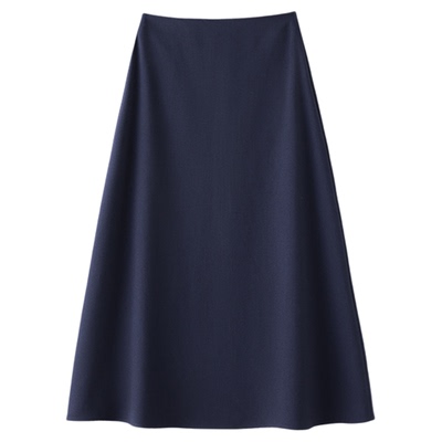 大洪洪【爱丽丝】春新款高腰显瘦A字半身裙女垂感百搭通勤风伞裙