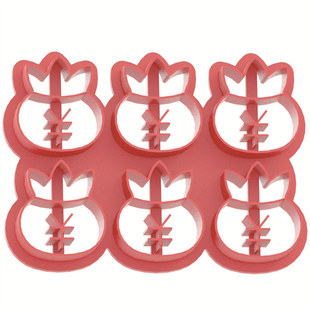 批量量产元宝串福钱袋铜钱老虎王字灯笼模具寿桃花馍馒头中式蛋糕