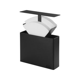 Kalita日本进口 咖啡滤纸盒金属 扇形滤纸收纳盒V60滤纸架带盖