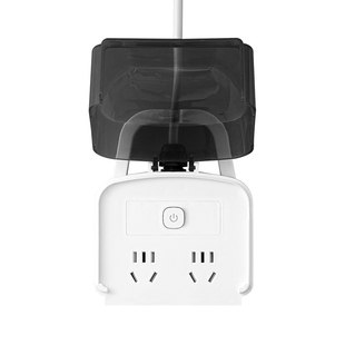 卫生间排插排浴室防溅水插座带防水盖接线板洗衣机智能马桶转换器