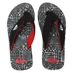 现货Quiksilver2024新款夏季布艺拖鞋儿童家用eva速干个性外穿潮