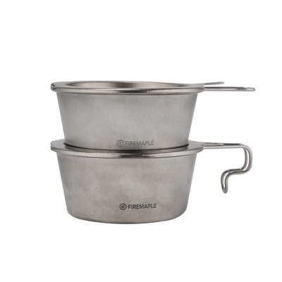 火枫云浮钛蒸碗露营炊具徒步登山自驾游轻量化户外锅具便携式碗