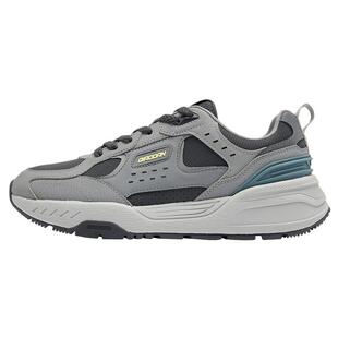 尧光|乔丹革面防水休闲鞋男运动鞋2025冬季新款灰黑色软底男鞋子