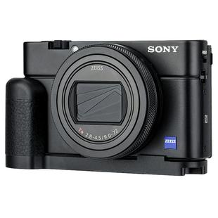JJC 适用于索尼RX100M7手柄 RX100M6黑卡7L型快装板RX100 M2 M3 M4 M5竖拍板防滑皮底座 黑卡6配件