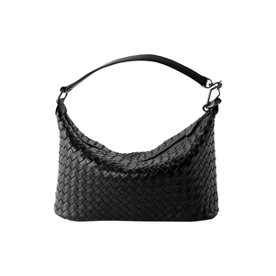 LUNA“维娜塔”经典复古小羊皮编制大容量通勤托特包