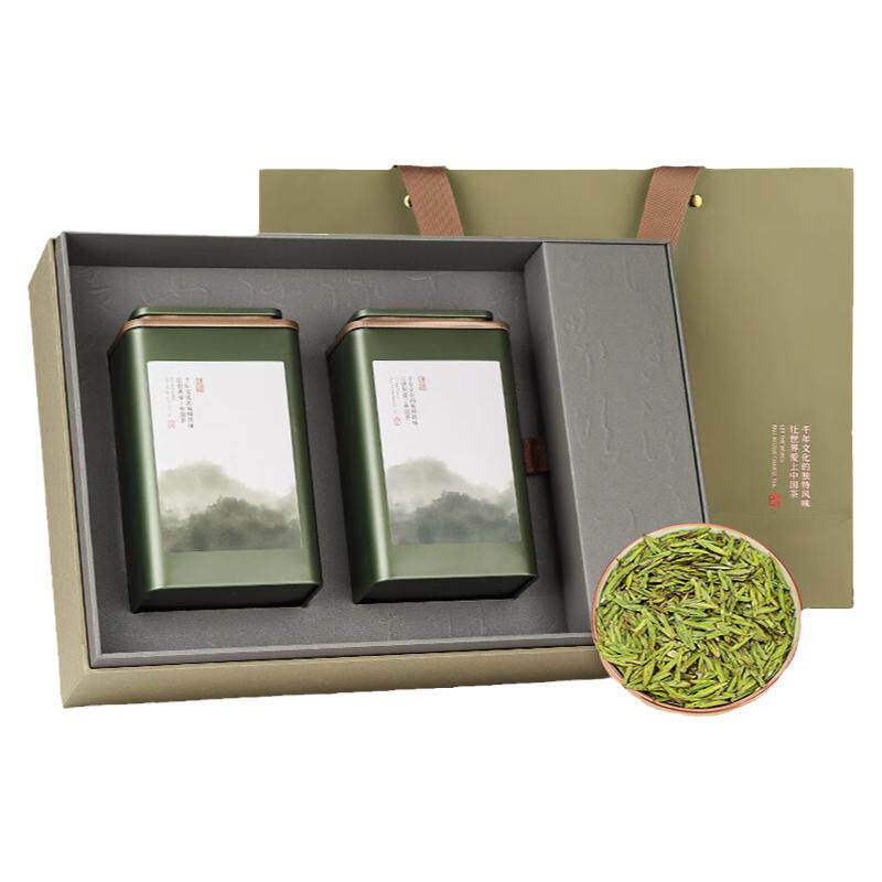第一江南绿茶龙井特级250g2025年新茶明前茶叶礼盒装春茶寻山问茶