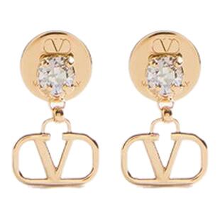 华伦天奴VALENTINO女士 VLOGO SIGNATURE 金属耳环[礼物]
