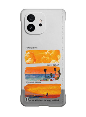 落日适用一加15t手机壳1加turbo6v套夏天13防摔1+12硬壳11散热oneplus8t透明一家7无边框1+10pro创意9por网红