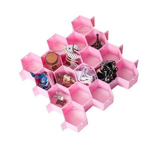 抽屉隔板蜂窝式抽屉整理隔板自由组合DIY抽屉收纳隔抽屉整理隔板