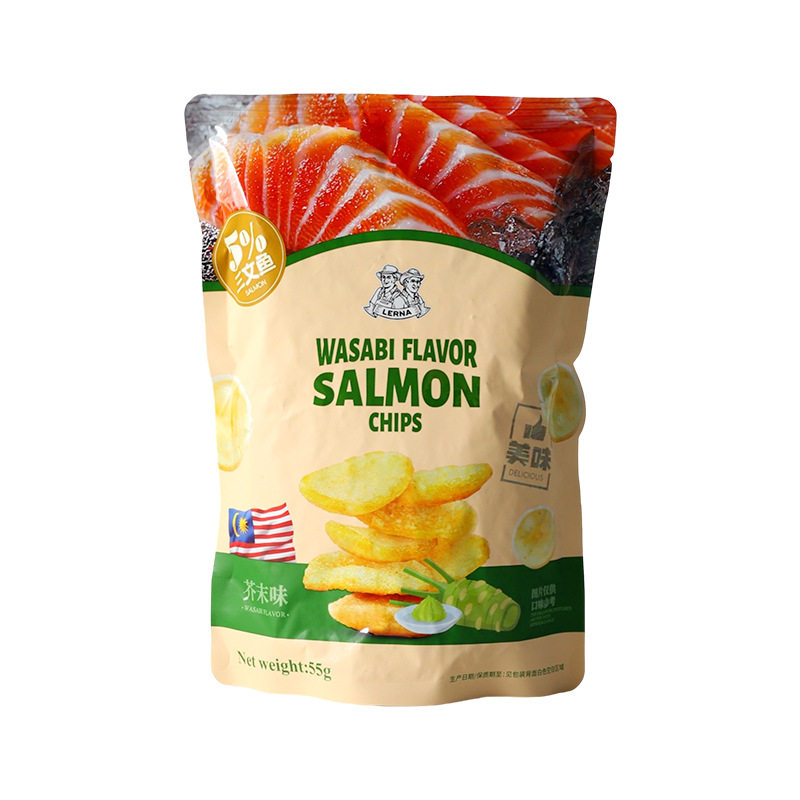 莱纳马来西亚三文鱼脆片零食