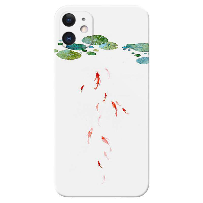 禅意荷花苹果iphone手机壳中国风