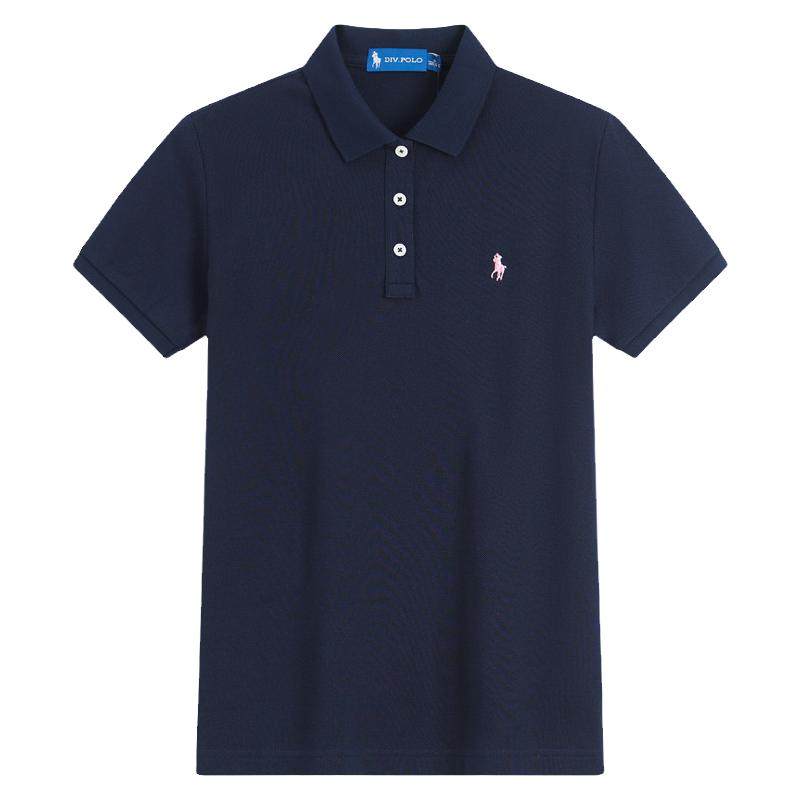 【纯棉】DIVPOLO保罗女士短袖Polo衫2025夏新品休闲T恤LD05825H5