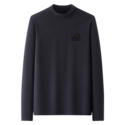 啄木鸟男士德绒中领内搭长袖t恤