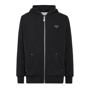 PHILIPP PLEIN 秋男士标志性开衫连帽卫衣外套