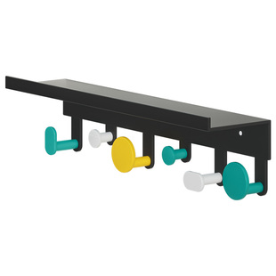 入户玄关置物架免打孔壁挂衣钩墙上装饰门后衣服包包钥匙收纳挂钩