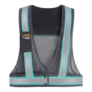 新款传统代驾马甲二代反光马甲透气工作服司机反光条背心定制logo