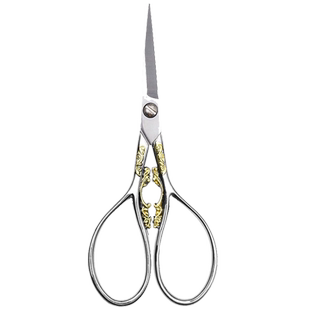 茶叶袋剪刀茶道小号茶艺剪刀尖端锋利手工刺绣细部窗花剪纸专业