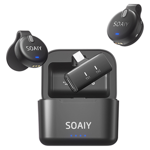 索爱V6直播无线麦克风夹领式收音麦手机电脑主播录音降噪专用设备