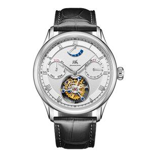 【新品】上海手表锋芒陀飞轮男款复兴系列势能鳄鱼皮全自动机械表