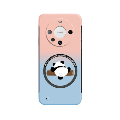 熊猫适用华为mate60pro手机壳mate70套创意mate40新款por+渐变mata磁吸无边框e防摔卡通十魅特50网红30硬壳20