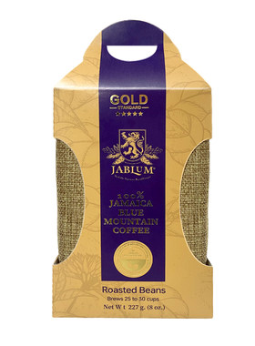 JABLUM牙买加进口蓝山一号金标圆豆Peaberry珍珠豆轻奢皮箱礼盒装
