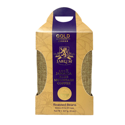 JABLUM牙买加进口蓝山一号金标圆豆Peaberry珍珠豆轻奢皮箱礼盒装