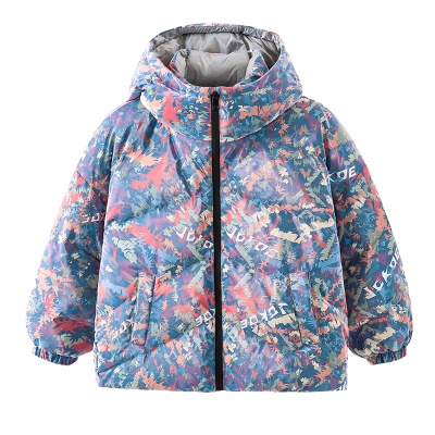 贝田男童冬季加厚保暖帅气羽绒服