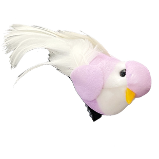 仿真立体可爱小鸟肥啾翼雀古风发夹儿童汉服新中式搭配卡子鸭嘴夹