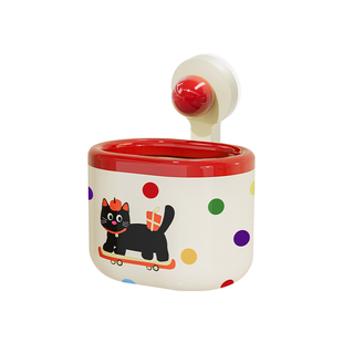 吸盘垃圾桶壁挂式卫生间洗脸巾收纳桶高颜值卧室桌面可爱迷你纸篓