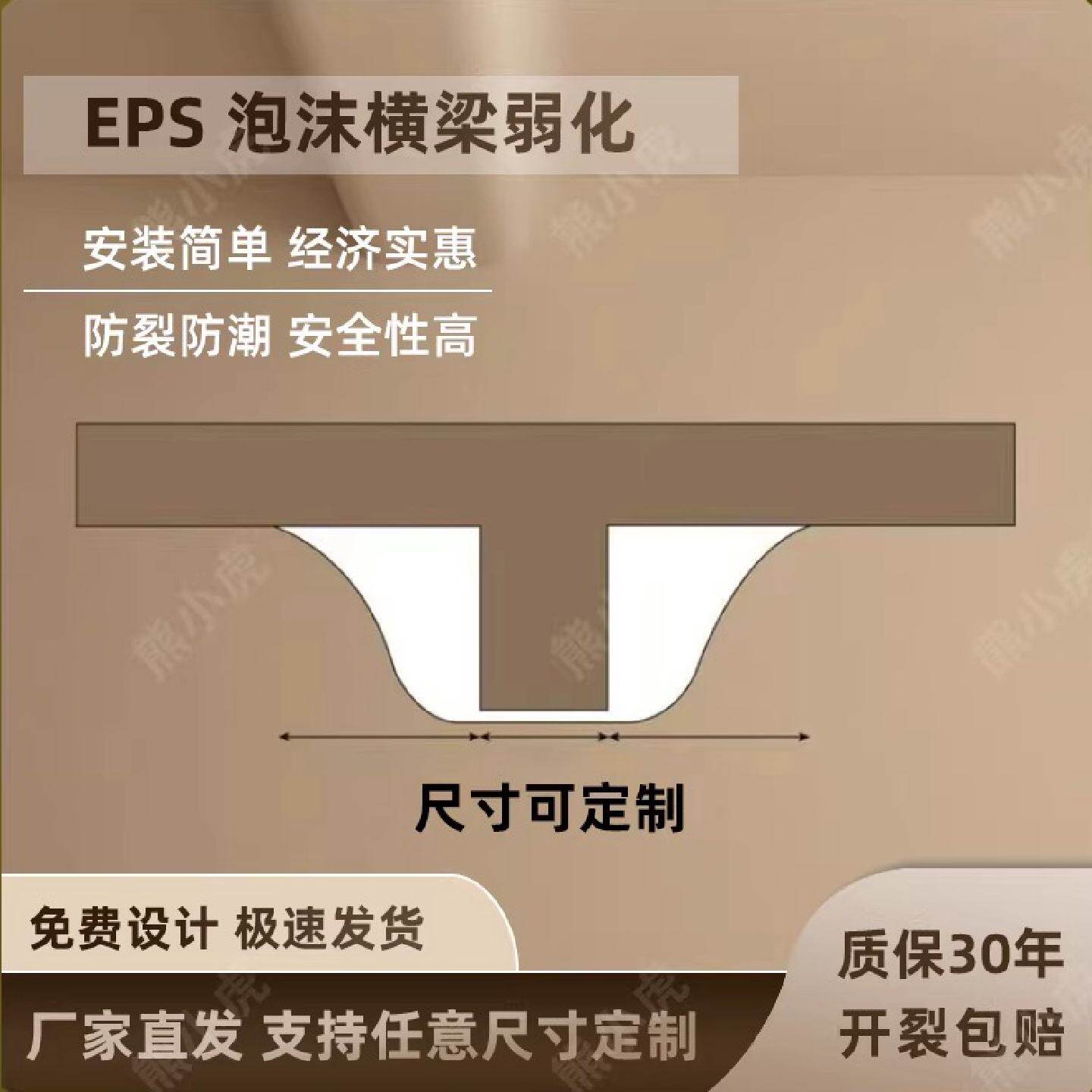 横梁弱化S型弧形线条吊顶房梁遮挡装饰化解泡沫线条半圆造型定制图片