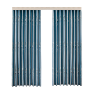 窗帘遮光2025新款卧室客厅加厚遮阳帘成品隔热防晒提花窗帘布加高