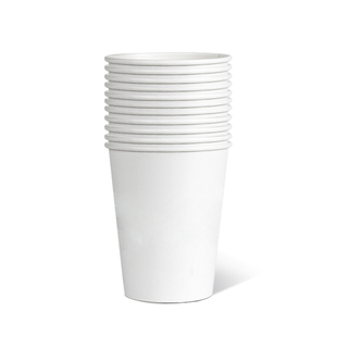 纯白一次性纸杯加厚白色杯子幼儿园diy空白水杯批发整箱家用商用
